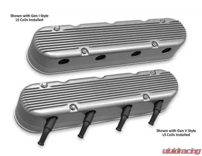 Holley 2-PIECE CAST ALUM. V/C, NATURAL FINISH - 241-180