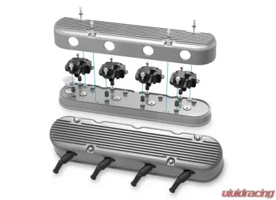 Holley 2-PIECE CAST ALUM. V/C, NATURAL FINISH - 241-180