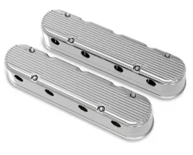 Holley 2-PIECE CAST ALUM. V/C, POLISHED FINISH