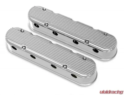 Holley 2-PIECE CAST ALUM. V/C, POLISHED FINISH - 241-181