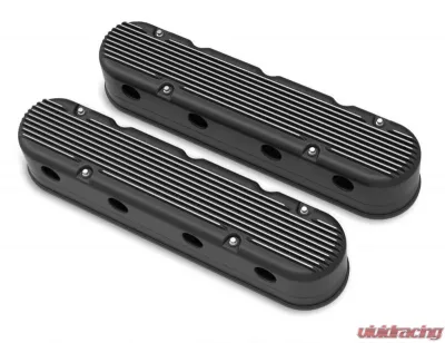 Holley 2-PIECE CAST ALUM. V/C,SATIN BLK FINISH - 241-182