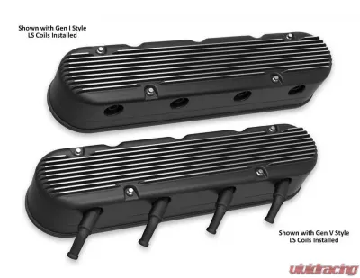 Holley 2-PIECE CAST ALUM. V/C,SATIN BLK FINISH - 241-182