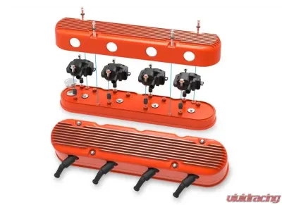 Holley 2-PIECE CAST ALUM. V/C,FACT ORNG FINISH - 241-183