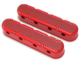 Holley 2-PIECE CAST ALUM. V/C,GLOSS RED FINISH