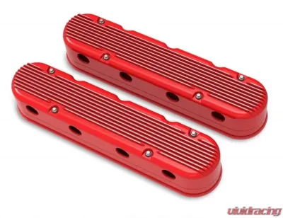 Holley 2-PIECE CAST ALUM. V/C,GLOSS RED FINISH - 241-184