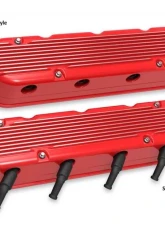 Holley 2-PIECE CAST ALUM. V/C,GLOSS RED FINISH                                     - 241-184 - Image 2