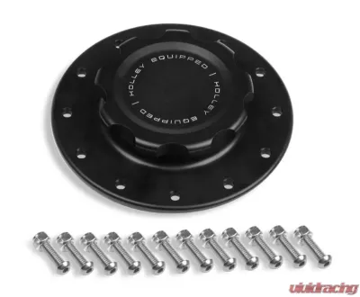 BILLET FUEL CELL CAP W/12 BOLT FLANGE - HOLLEY - 241-227