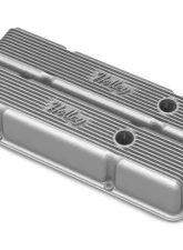 SBC HOLLEY VALVE COVERS,FINNED,W/EMIS,RAW                                     - 241-240 - Image 3