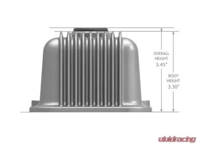SBC HOLLEY VALVE COVERS,FINNED,W/EMIS,RAW - 241-240