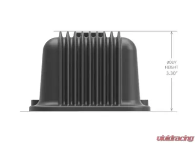 SBC HOLLEY VALVE COVERS,FINNED,NON-EMIS,BLK - 241-245
