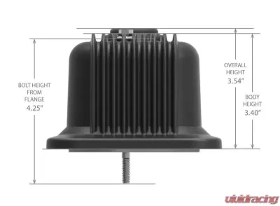 Holley SBC VALVE COVERS CENTER-BOLT FINNED NON-EMIS BLK Chevrolet - 241-247