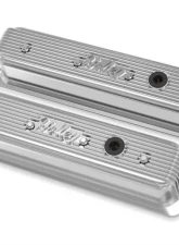 Holley SBC VALVE COVERS CENTER-BOLT FINNED NON-EMIS POL Chevrolet                                     - 241-248 - Image 4