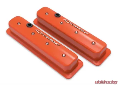 Holley GM MUSCLE SBC CENTER BOLT V/C,FINNED,ORG - 241-293