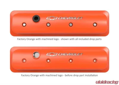 Holley GM MUSCLE SBC CENTER BOLT V/C,FINNED,ORG - 241-293