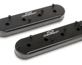 Holley GM VALVE CVR BLACK LS1 W/ COIL STAND