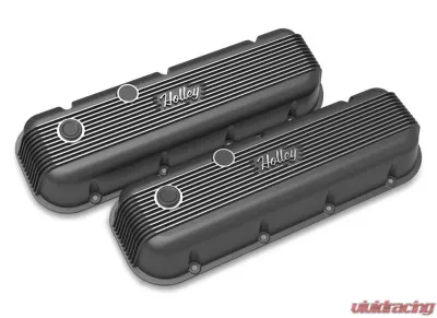BBC HOLLEY VALVE COVERS,FINNED,NON-EMIS, Chevrolet - 241-302