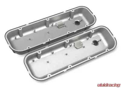 BBC HOLLEY VALVE COVERS,FINNED,NON-EMIS, Chevrolet - 241-302