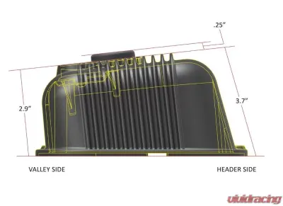 BBC HOLLEY VALVE COVERS,FINNED,NON-EMIS, Chevrolet - 241-302