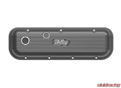 BBC HOLLEY VALVE COVERS,FINNED,NON-EMIS, Chevrolet - 241-302