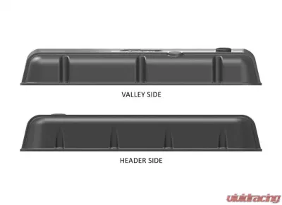 BBC HOLLEY VALVE COVERS,FINNED,NON-EMIS, Chevrolet - 241-302