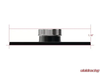 Holley VALLEY COVER TRUSSED SATN BLK W/OIL FILL - 241-362