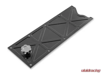 Holley VALLEY COVER TRUSSED SATN BLK W/OIL FILL - 241-369