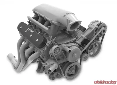 Holley GM TALL LS WITH LSX LOGO VALVE COVER - 241-407