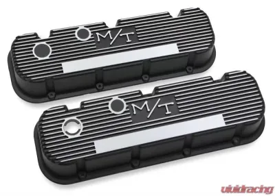 Holley VALVE COVER, M/T BBC, BLACK KRINKLE Chevrolet - 241-85