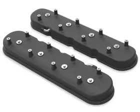Holley VALVE COVER, TALL LS FOR DRY SUMP APPS. BLACK