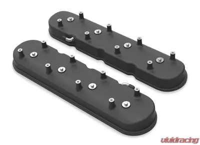 Holley VALVE COVER, TALL LS FOR DRY SUMP APPS. BLACK - 241-97