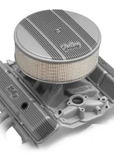 SBC HOLLEY VALVE COVERS,FINNED,W/EMIS,RAW                                     - 241-240 - Image 4
