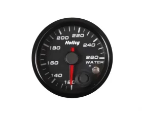 2-1/16 HOLLEY WATER TEMP GAUGE-BLK