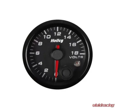 2-1/16 HOLLEY VOLT GAUGE-BLK - 26-603