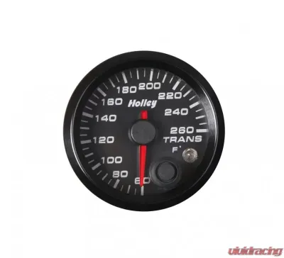 2-1/16 HOLLEY TRANS TEMP GAUGE-BLK - 26-605