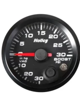2-1/16 HOLLEY BOOST/VAC GAUGE-BLK                                     - 26-606 - Image 5