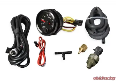 2-1/16 HOLLEY BOOST/VAC GAUGE-BLK - 26-606
