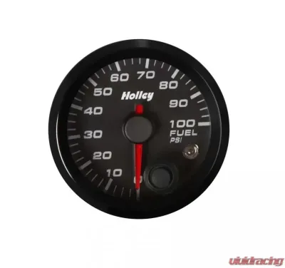 2-1/16 HOLLEY FUEL PRES GAUGE-BLK - 26-608