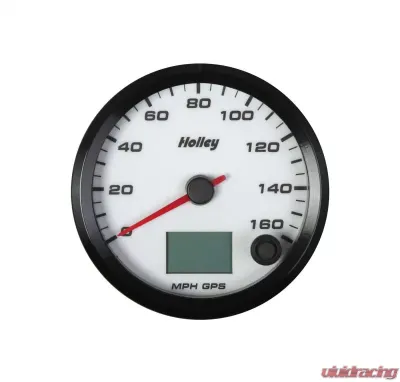 3-3/8 HOLLEY 160 GPS SPEEDO-WHT - 26-612W