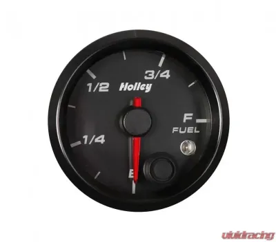 2-1/16 HOLLEY FUEL LEVEL GAUGE-BLK - 26-614