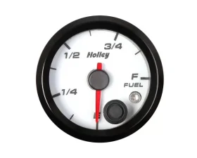 2-1/16 HOLLEY FUEL LEVEL GAUGE-WHT