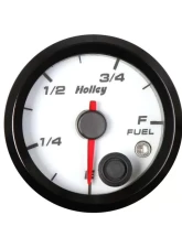 2-1/16 HOLLEY FUEL LEVEL GAUGE-WHT                                     - 26-614W - Image 3