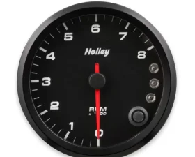 3-3/8 HOLLEY 8K TACH W/SHFT LGT-BLK