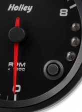 3-3/8 HOLLEY 8K TACH W/SHFT LGT-BLK                                     - 26-615 - Image 2