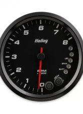 4-1/2 HOLLEY 8K TACH W/SHFT LGT-BLK                                     - 26-616 - Image 6
