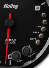 4-1/2 HOLLEY 8K TACH W/SHFT LGT-BLK                                     - 26-616 - Image 2