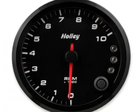 3-3/8 HOLLEY 10K TACH W/SHFT LGT-BLK