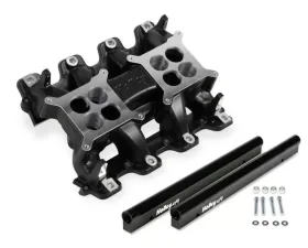 Holley LS1/LS2 DUAL-QUAD INTAKE MANIFOLD, EFI - BLACK Lower