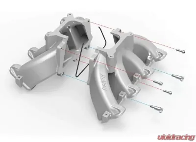 Holley INT MNFD CATHEDRAL SPLIT SGL-PLN CARB-BL - 300-256BK