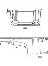 Holley OIL PAN, LS RETROFIT, GEN 1 F-BODY - BLACK                                     - 302-2BK - Image 3