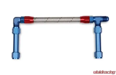 Holley -8AN SINGLE INLET W/STAINLESS HOSE - 34-46